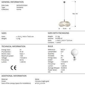 Lustra / Pendul design modern Forma gold