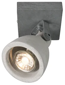 Set de 4 spoturi industriale gri beton cu 1 lumină - Creto