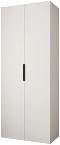 Dulap de haine 100 cm Carmela 50-4 (alb + Negru). 1126809