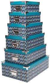 Set 6 cutii cu capac depozitare Guimard  Canard 44x31 cm