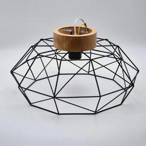 Brilagi - Plafonieră WOODY BASKET 1xE27/60W/230V stejar-nuc