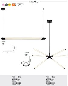 Lustra LED suspendata stil minimalist Nivaro