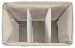 Coș triplu pentru rufe Wenko Trivo, bej, 117,6 l