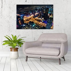 Tablou cu oraș nocturn (90x60 cm)