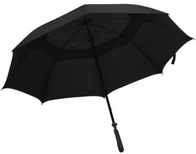 vidaXL Umbrelă, negru, 130 cm