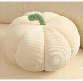 Perna decorativa in forma de dovleac PUMPKIN 35 cm, crem