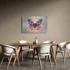 Tablou - Fluture steampunk (90x60 cm)