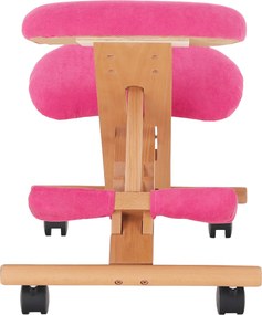 Scaun genunchi ergonomic, roz/ fag, GROCO
