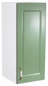 Corp superior 30 cu 1 usa Zebra MDF verde drept