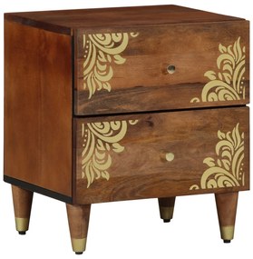 vidaXL Noptieră 2 buc 40x33,5x46 cm Lemn masiv de mango