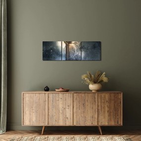 Tablou - Oglindă magică (cu ceas) (90x30 cm)
