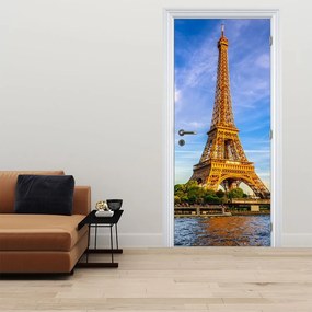 Fototapet pentru ușă - Tturnul Eiffel (95x205cm)