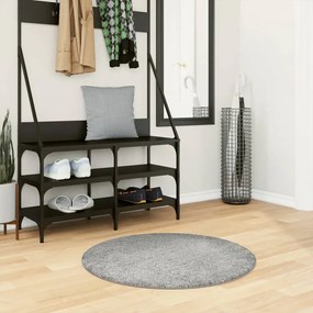 vidaXL Covor pufos &quot;PAMPLONA&quot; cu fire înalte, verde modern, Ø 80 cm