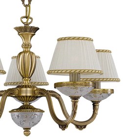 Candelabru din alama 5 brate design italian 6402