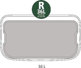 Cos de gunoi Brabantia Bo Touch 651105, 36 l, Deschidere lina si silentioasa, Gri