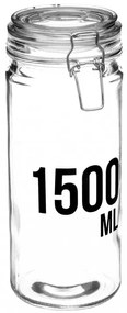 Recipient depozitare Arnoly, sticla, capac ermetic, 1500 ml