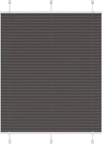 vidaXL Jaluzea plisată negru 110x100 cm Lățime țesătură 109,4 cm