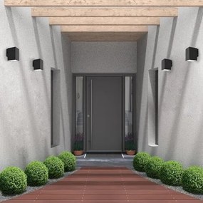 Aplica LED iluminat exterior ambiental, Protectie IP65 Urfa I negru