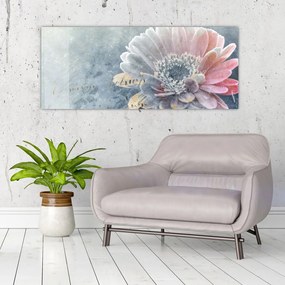 Tablou - Floare de iarnă (120x50 cm)