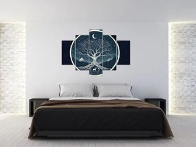 Tablou – Arbore magic cu cerb II. (150x105 cm)
