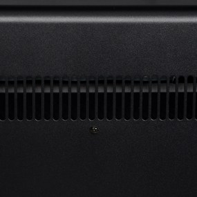 HOMCOM Șemineu Electric cu Efect de Flacără 3D, Oprire Automată, Încălzire Reglabilă și  Temporizator, 96,5x22x81,7 cm, Alb | Aosom Romania