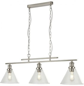 Lustra suspendata design clasic Pyramid silver satin 1277-3SS SRT