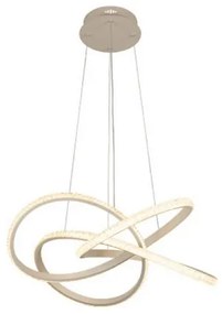 Lustră LED dimabilă, suspendată pe cablu, 95W, 230V, 3000-6500K, Ø57 cm + telecomandă