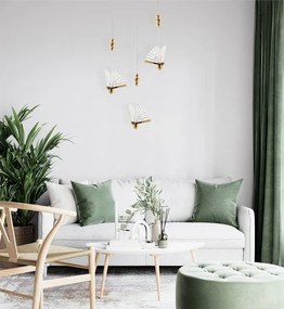 Pendul LED design modern Fluture S auriu