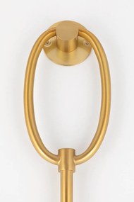 Aplica de perete portabila, cu intrerupator pe cablu, design modern GINA, alama antichizata