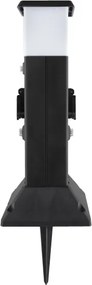 Brilagi - Lampă de exterior cu 2 prize SCHUKO, soclu 1xE14/15W/230V, IP44, neagră