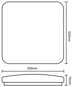 Plafonieră LED OPAL LED/60W/230V 3000-6500K + telecomandă