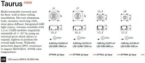 SPOT LED incastrabil orientabil de exterior TAURUS 10W