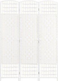 HOMCOM Paravan cu 4 Panouri Pliabil pentru Interior 160x170cm, Alb | Aosom Romania
