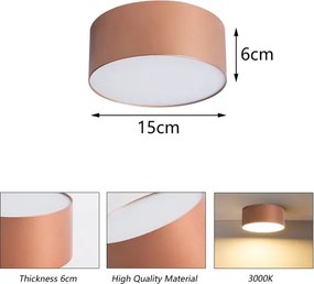 BRILAGI - Plafonieră de exterior FORIS LED/20W/230V Ø 15 cm bronz IP44