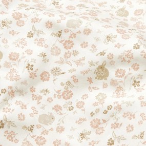 Lenjerie de pat pentru copii, bej din bumbac organic pentru pătuț 70x100 cm Augusta – Cam Cam Copenhagen