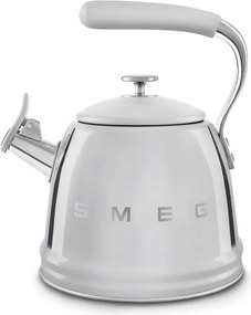 Ceainic cu fluier Smeg WKF01SS, 2,3 l, Inducție, Maner rece, Otel, Argintiu