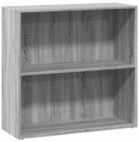 857927 vidaXL Bibliotecă, gri sonoma, 80x30x77 cm, lemn prelucrat