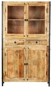 247446 vidaXL Dulap înalt, 100x40x175 cm, lemn masiv de mango