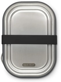 Cutie pentru alimente Black+Blum BAM-SS-L018, 1 L, Dreptunghiulara, Sigura pentru cuptor,Fara BPA, Otel inoxidabil, Gri