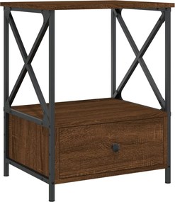 vidaXL Noptieră, stejar maro, 50x41x65 cm, lemn compozit