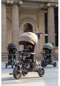 QPlay - Tricicletă pentru copii COMFO MAX 7 în 1, maro