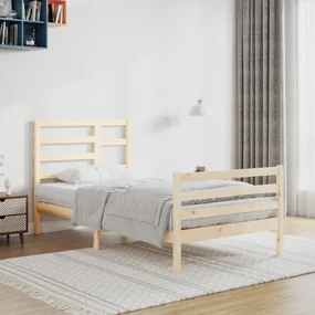 3105850 vidaXL Cadru de pat, 100x200 cm, lemn masiv