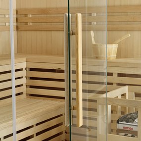 Tradičná saunová kabína / fínska sauna Espoo200 Premium - 200 x 200 cm 8 kW