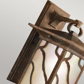 Quintiesse QN-MORRIS-L - Lampă de perete pentru exterior MORRIS L 1xE27/60W/230V IP44, finisaj bronz