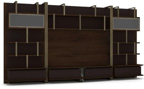 Set Unitate TV Maura, Nuc Lemn
