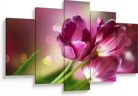 Tablou cu lalele roz (150x105 cm)