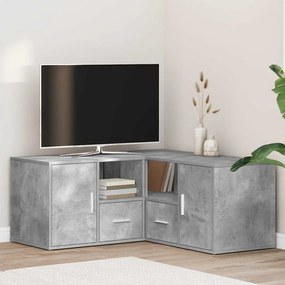 vidaXL Dulap de colț, gri beton, 160x40x45 cm, lemn prelucrat