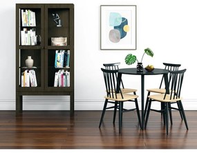 Vitrină cu aspect de lemn de stejar afumat Woodman AbbeyWood