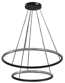 Lustră LED reglabilă suspendată pe cablu, 55W, 230V, 3000-6500K, Ø 60 cm + telecomandă