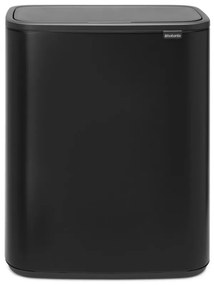 Coș Brabantia Bo Touch 1003218, 2x30 l, Deschidere lină și silențioasă, Deschidere mare, Negru mat